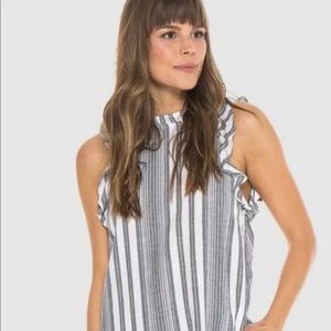 Bella Dahl Blue & White Stripe Dress